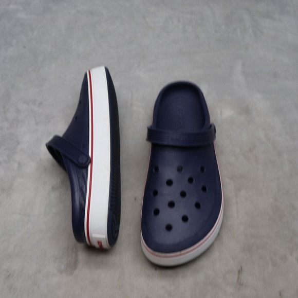 Crocs Mens 13 Sandals Blue Off Court Clogs Casual Lightweight Comfort Slip On main image 5